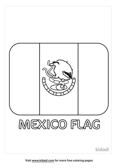 Mexico Flag Coloring Page