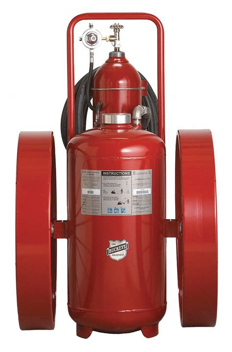BUCKEYE, 300 lb Extinguisher Capacity, 30A:320B:C, Wheeled Fire ...