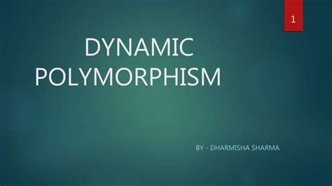 Dynamic Polymorphism C 的图像结果