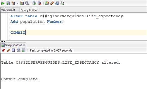 ALTER Table Add Column 的图像结果