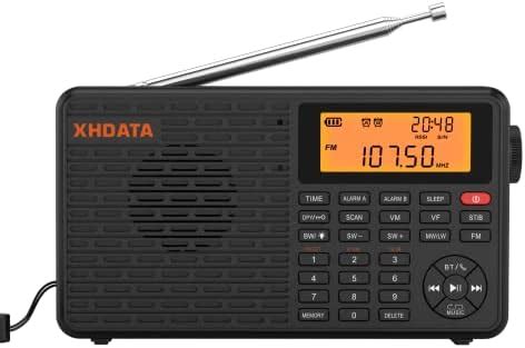XHDATA D109 Portable Shortwave Radio AM FM SW LW World Band Radio DSP ...