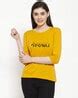 Buy Mustard Tshirts for Women by FRISKERS Online | Ajio.com