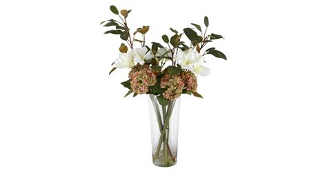 Uttermost 60014 Provencial Blend Tall Arrangement in Glass Vase ...