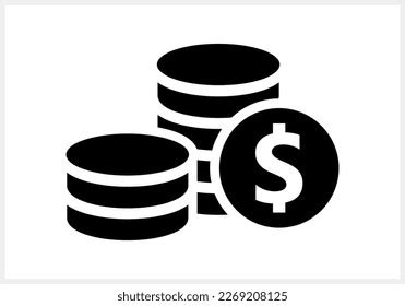 Cash Clipart Isolated Money Icon Bank Stock Vector (Royalty Free ...