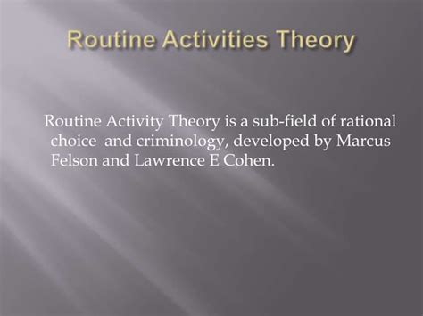 Image result for Examples of Routine Activities Theory