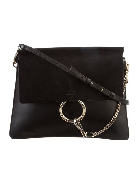 Chloé Leather Faye Crossbody Bag - Black Crossbody Bags, Handbags ...