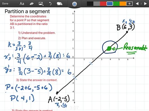 Image result for Partiotining Formula Line Segment