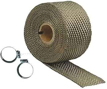 Bike Bullet Slinecer Wrap with Clamp Heat Shield Bike Exhaust Silencer ...