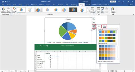 Chart Example in Word 的图像结果