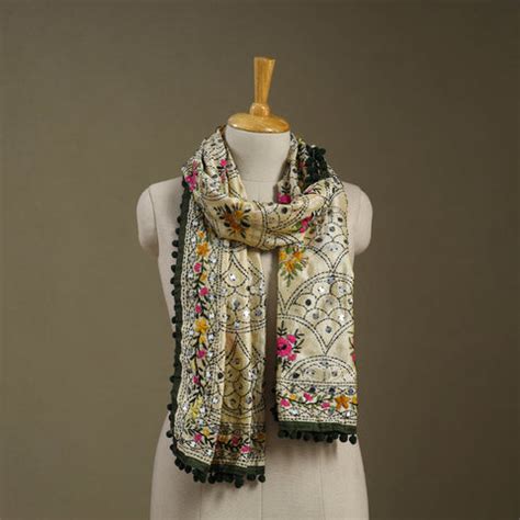 Buy Handcrafted Phulkari Embroidered Stoles | iTokri – iTokri आई.टोकरी