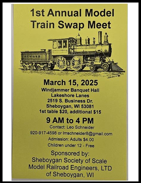 Model Railroad 1st Annual Train Swap Meet at Lakeshore Lanes, Lakeshore ...