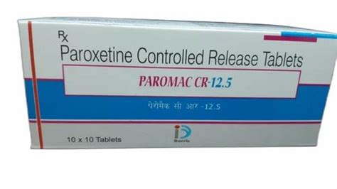 PAROXETINE - 25mg Paroxetine Controlled Release Tablets Manufacturer ...