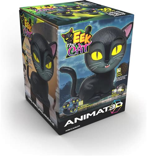 ANIMAT3D Eek The Cat Talking Animated Black Cat with India | Ubuy