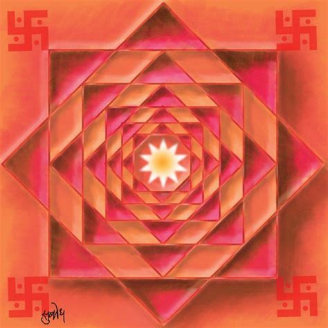 "Ashtacisha Copy": Orange Digital Painting Digital_Art by Subodh Padhye ...