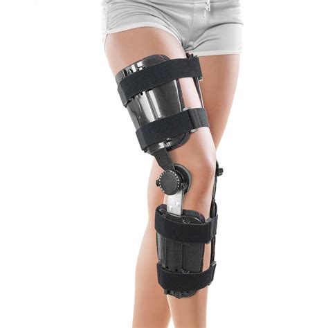 ORTONYX Hinged Adjustable Knee Brace Support Stabilizer Immobilizer ...