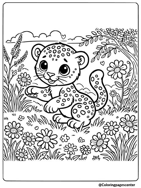 Free Printable Leopard Coloring Pages