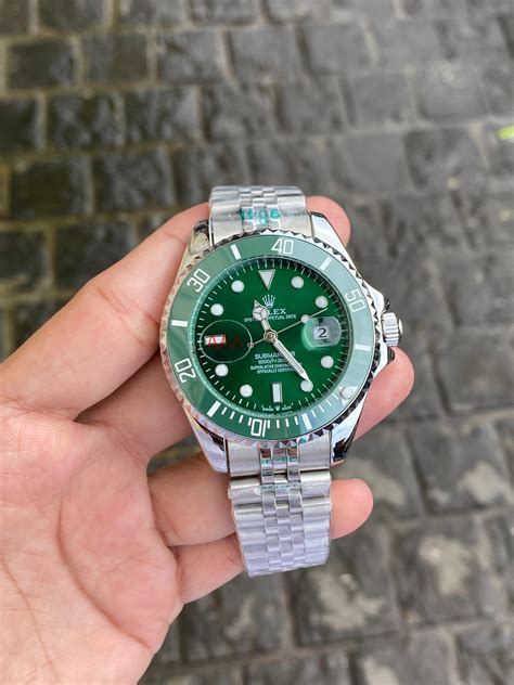 Rol-ex Sub-marine Automatic Green Dial Men's Watch – watchworlds.in