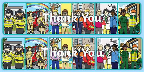 Thank You Key Workers Display Banner KS1 (teacher made)