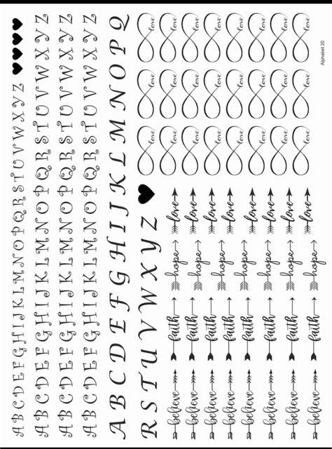 ALPHABET 20 RESIN STICKER