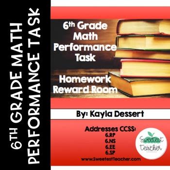 Image result for Performance Task 6th Grade Math