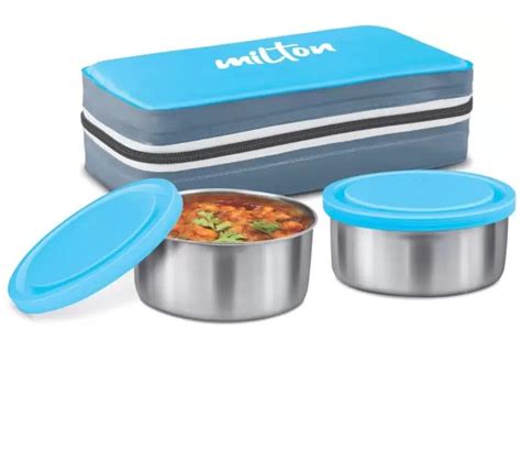 Buy 99 Entp Milton New Mini Lunch Insulated Tiffin, Set of 2, (280 ml ...
