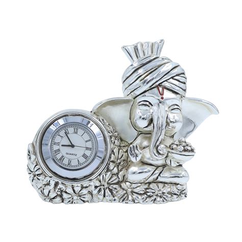PAGDI GANESHA WITH CLOCK – Aabhushan- RAIKA