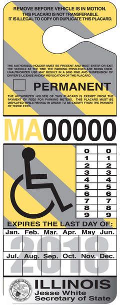 Ability Chicago Info Blog : Illinois New placards aim to beat ...