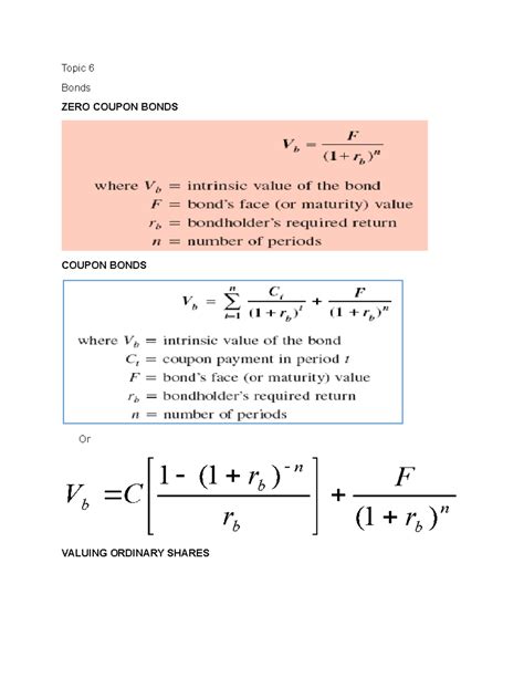 Image result for Bond Calculation Examples