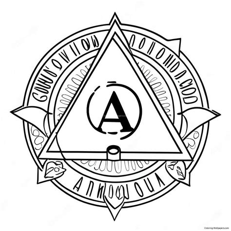 Alcoholics Anonymous Logo Coloring Page (24482-19338)