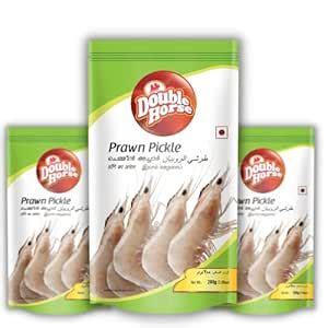 Double Horse Authentic Kerala Style Prawn Pickle - 200 g (Pack of 3 ...