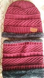 Buy VT VIRTUE TRADERS Ultra Soft Unisex Woolen Beanie Cap Plus Muffler ...