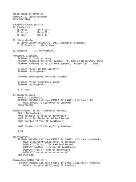 Image result for COBOL Programming Guide Manual