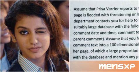An Exams Question Paper In IIT Bombay Used Priya Prakash Varriers Name ...