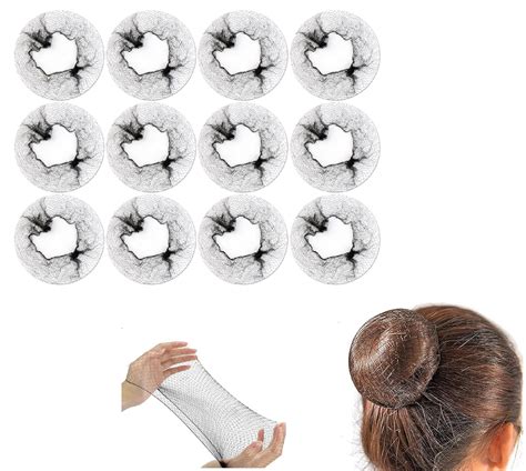 BOXO Juda Hair Nets Invisible Elastic Edge Mesh; 10 g - Set of 12 ...