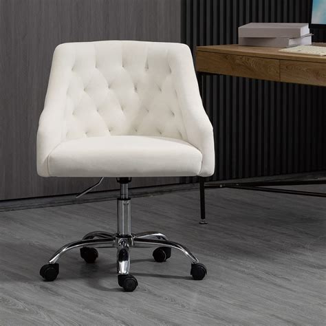 Buy Mojay Home Office Desk Chair with Mid-Back Modern Tufted Velvet ...