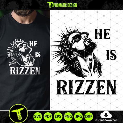 He is Rizzen Funny Jesus SVG, Funny Gag Gifts, Hilarious Easter SVG ...