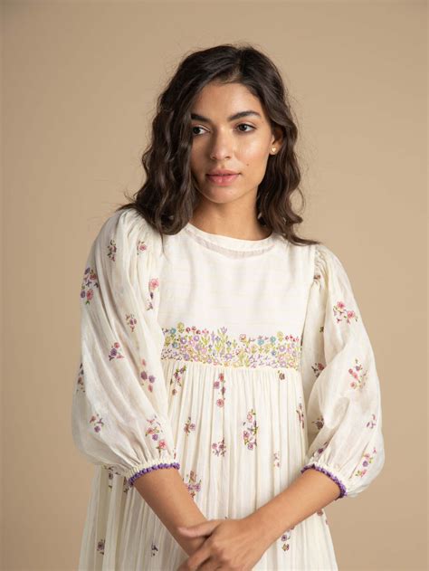 Savannah Dress: Floral Hand Block Printed Maxi Dress