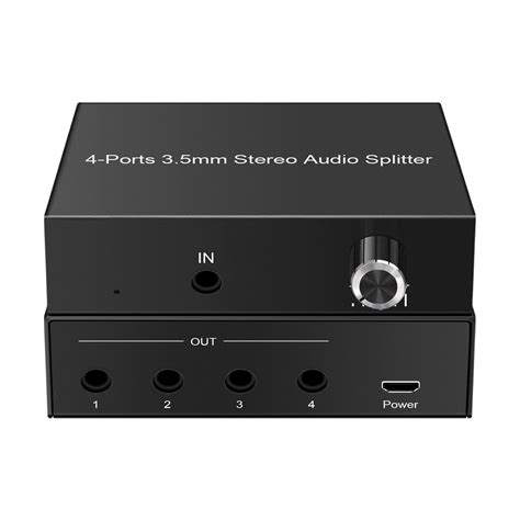 LVY 4 Ports 3.5mm Stereo Audio Splitter, Multiple Audio Outputs ...
