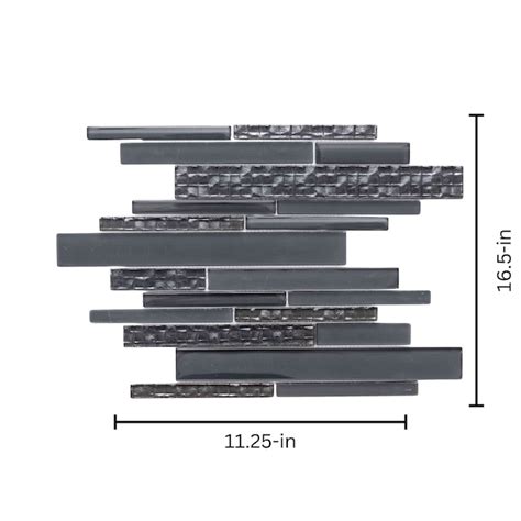 The Tile Life Sample - Karma Taupe 4-in x 4-in Frosted Glass Wall Tile ...
