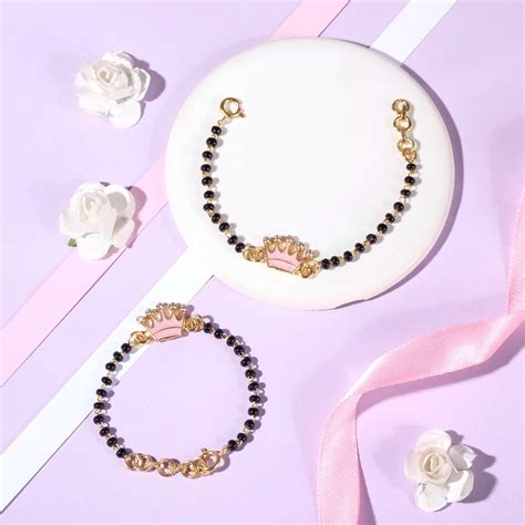 Crown Nazariya Bracelet for Kids | Silver Jewellery by Elegante Kids