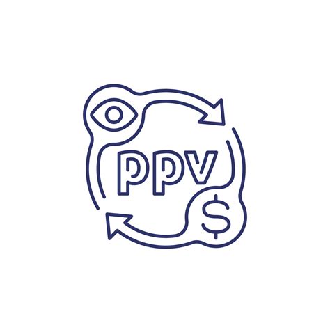ppv, pay per view line icon 15537411 Vector Art at Vecteezy