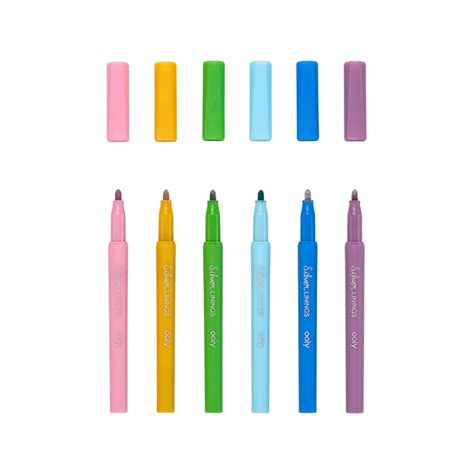 Silver Linings Outline Markers - Set of 6 – Bombay Kids Company