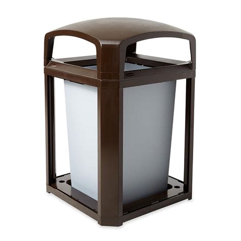Rubbermaid FG397000SBLE Landmark Series Classic Container, Dome Top ...