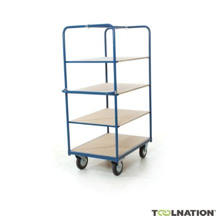 Tretal 201034 Shelf Transport trolley 1200 x 800 mm 3 levels bottom 500 kg