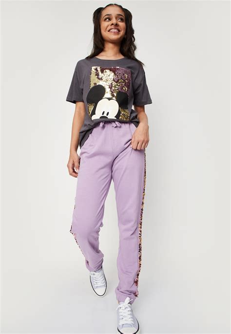 Buy Girls Mickey Mouse Embellished T-shirt Online at just Rs. 499.0 ...