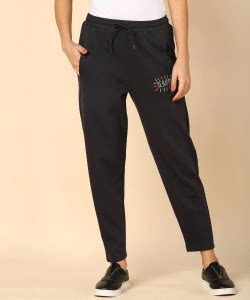Alan Jones Printed Women Black Track Pants - Buy Alan Jones Printed ...