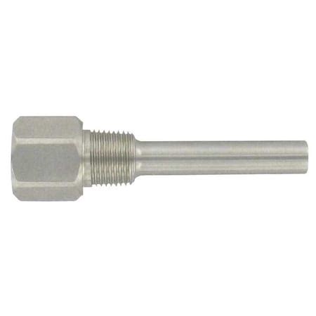 Dwyer Instruments Thermowell, 9" length, 1/4" NPT internal connection ...