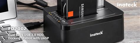 [Support UASP SATA 6Gbps & Offline Clone] Inateck USB 3.0 to SATA Dual ...