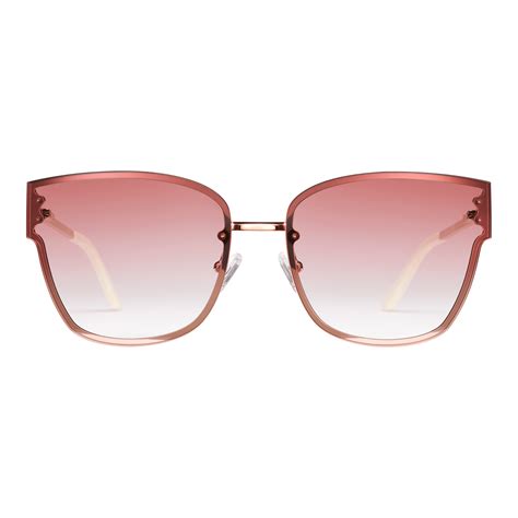 Shop Grande Steel Pink Gradient Rose Gold Sunglasses