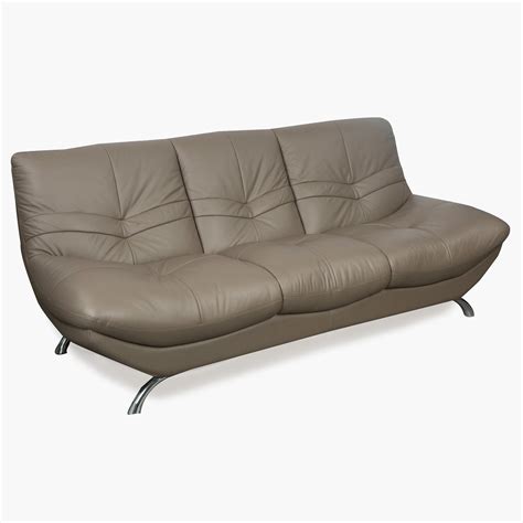 Buy Residence Half Leather 3-Seater Sofa - Brown from Home Centre at ...